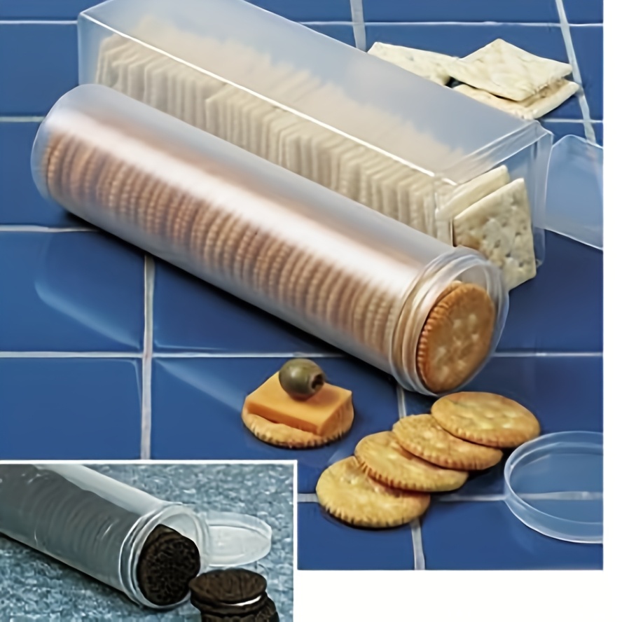 Food Snacks Box - Transparenter Rechteckiger Versiegelter Lebensmittelbehälter mit Klappe