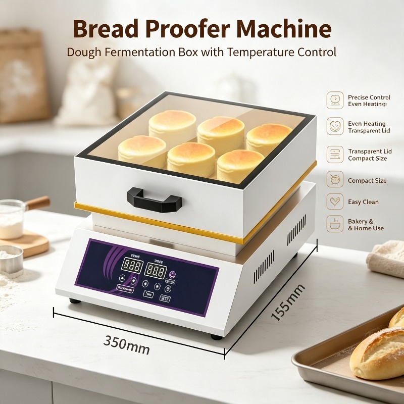 Snacks Food Stall - Digitale Gas-Soufflé-Maschine mit Doppelkopf für gewerbliche