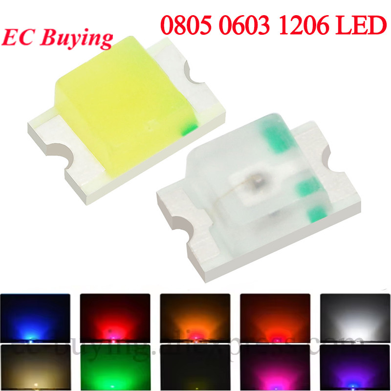 Yellow Food Snacks - 100 Stücke 0805 0603 1206 SMD