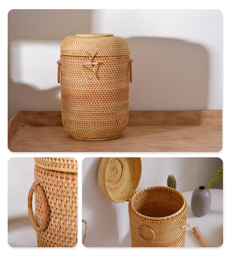 Handgewebte Rattan-Tee-Aufbewa – Food Snacks Box Bewertung und Preis